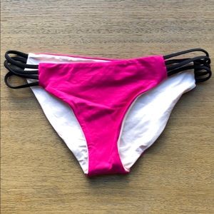 L*space Reversible Pink Bikini Bottoms